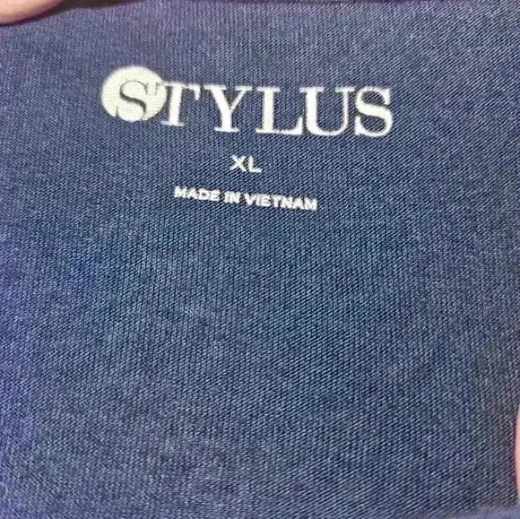 Stylus Womans Blue Long Sleeve Top Size XL - Picture 10 of 10